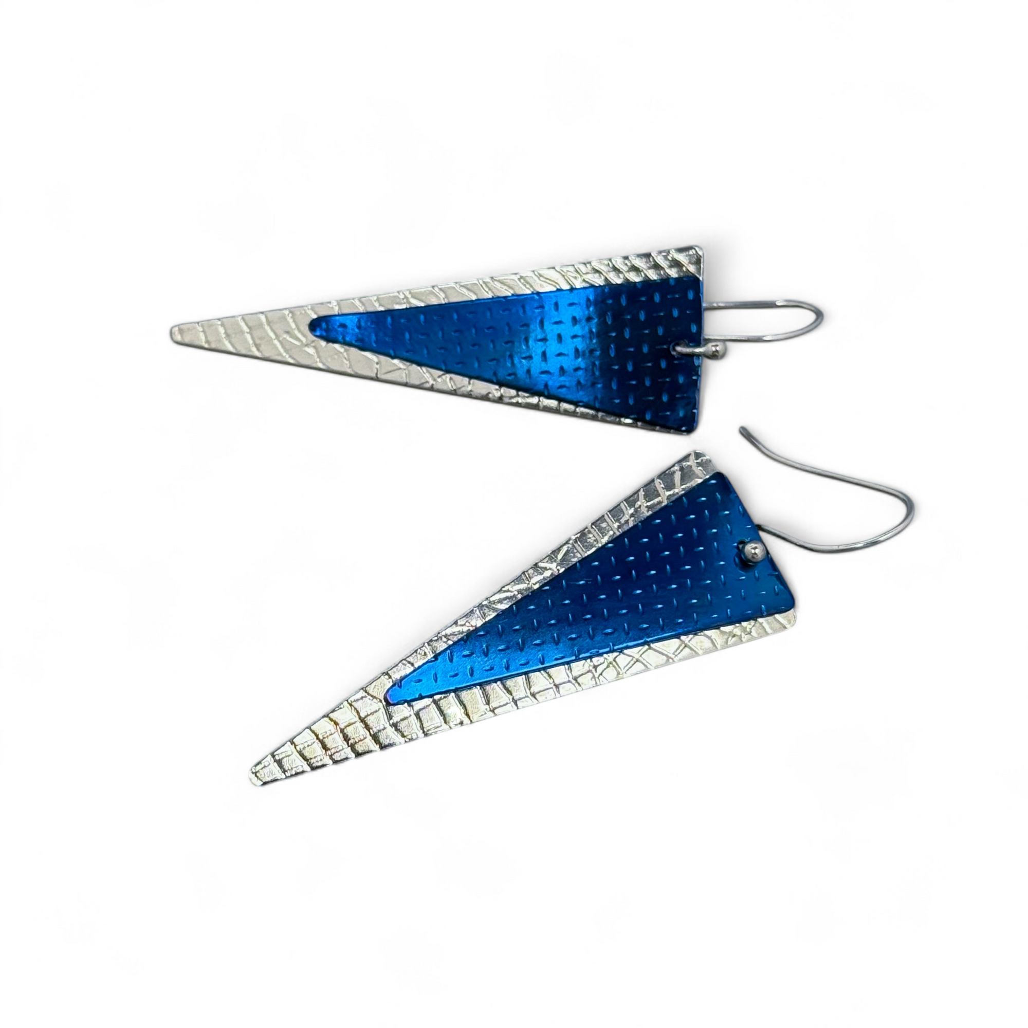 Blue  Prismatic Power Earrings-Kelli Jewelry