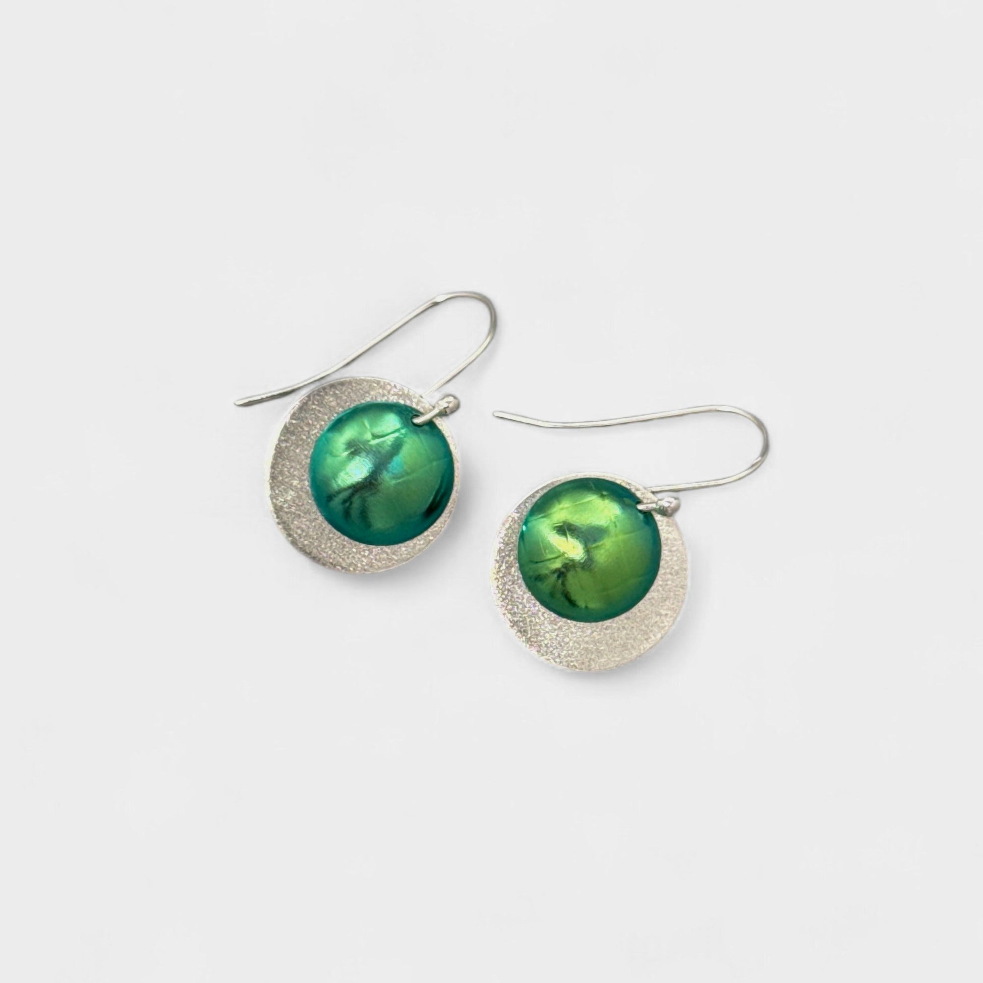 Colorburst Drop Earrings Green-Kelli Jewelry
