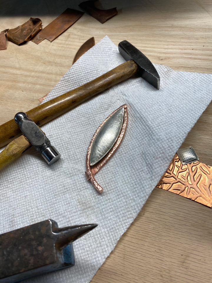 Handmade jewelry by kelli montgomery silver, copper and gold
