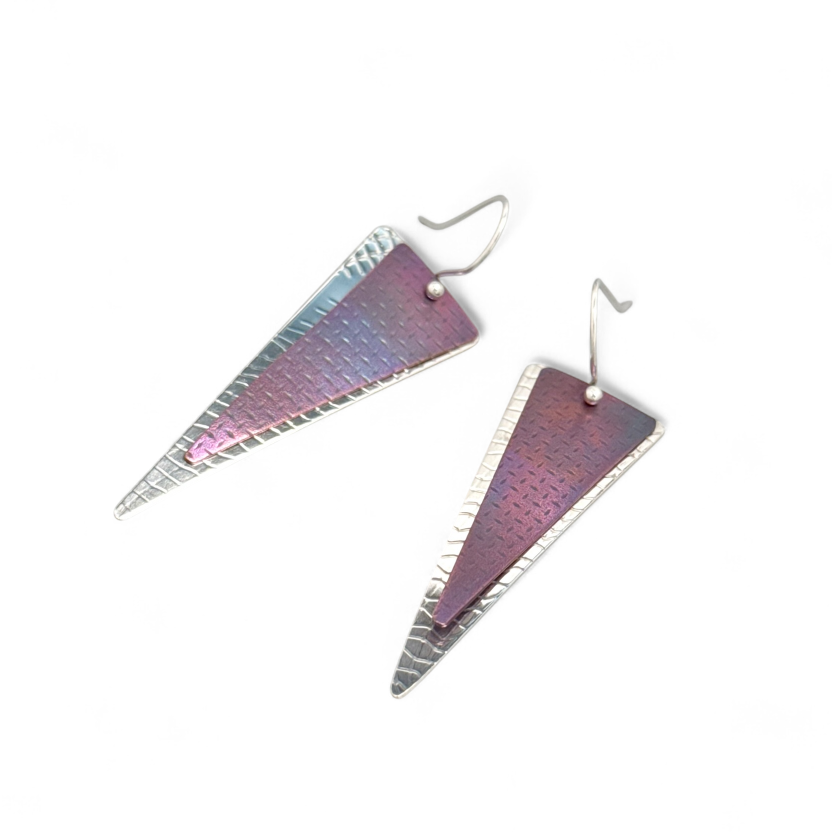 Purple Prismatic Power Earrings-Kelli Jewelry