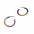 Titanium Multicolored Hoops-Kelli Jewelry