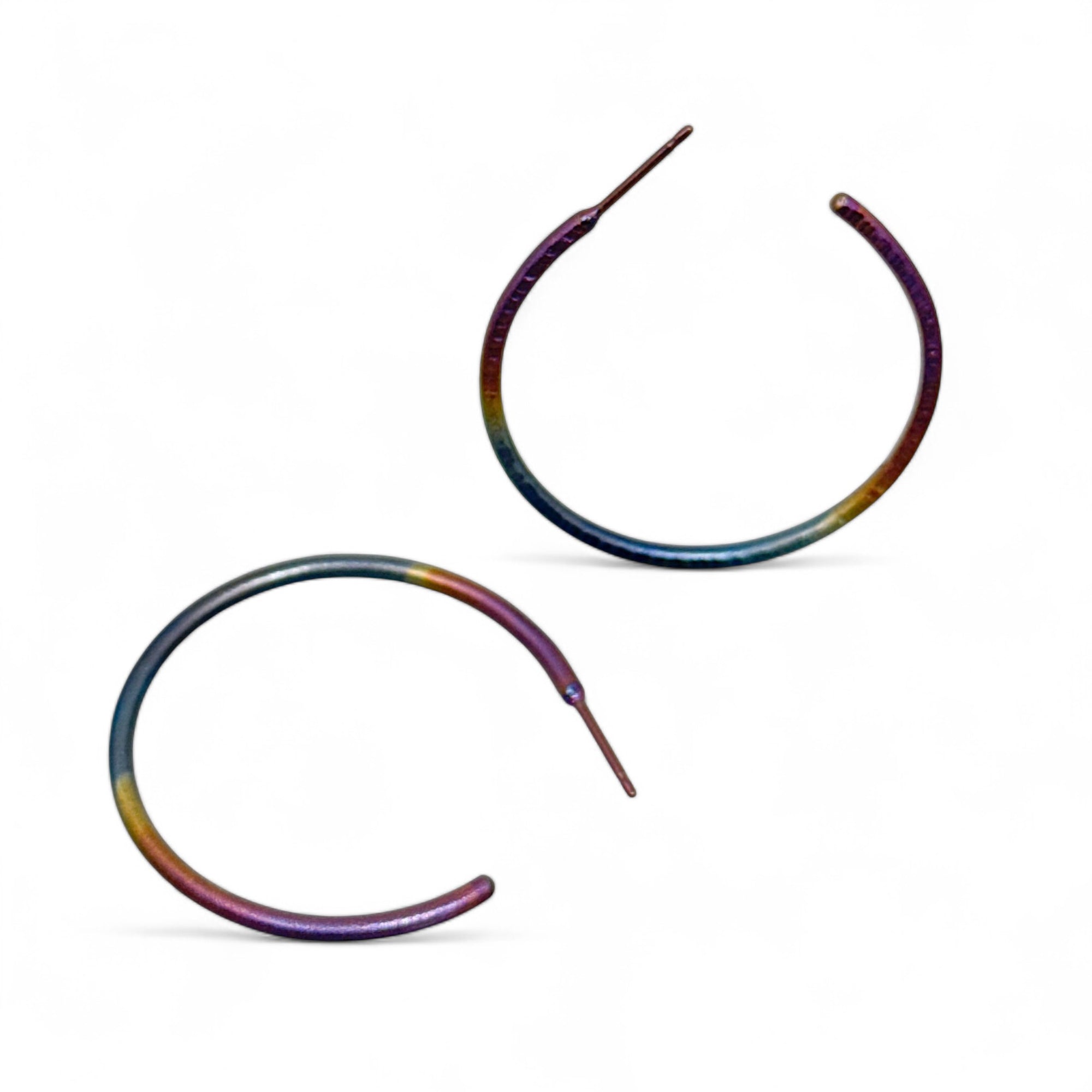 Titanium Multicolored Hoops -Kelli Jewelry