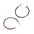 Titanium Multicolored Hoops -Kelli Jewelry