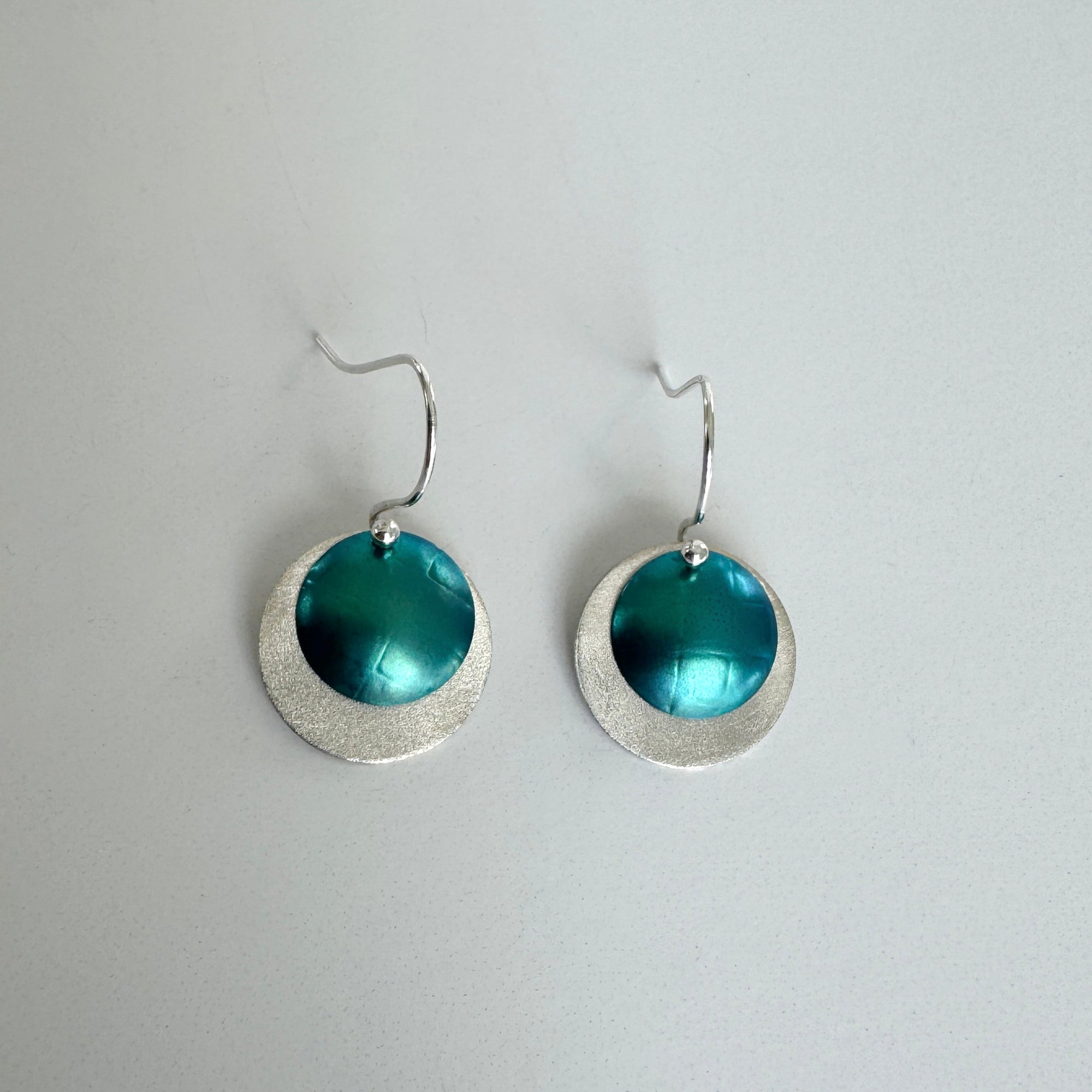 Turquoise_Colorburst_Circle_Drop_Earrings-Kelli Jewelry