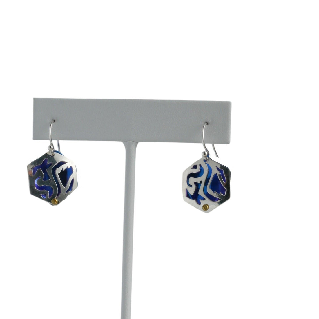 Blue Movement Dangle Earrings-Kelli Jewelry