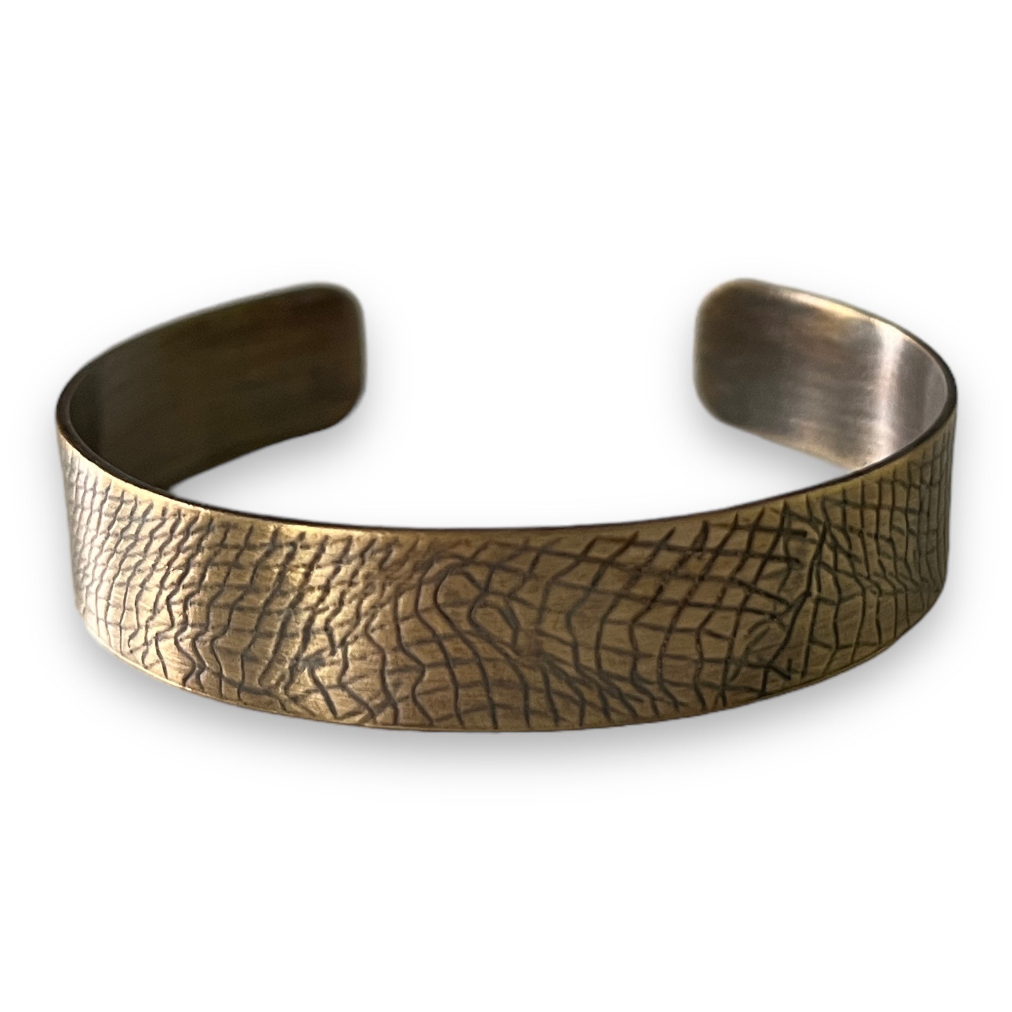 Brass Criss Cross Cuff