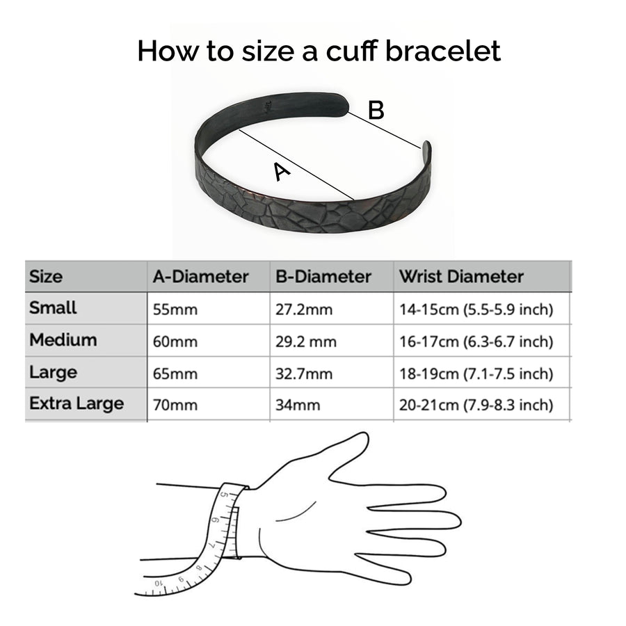 Cuff sizing how to chart