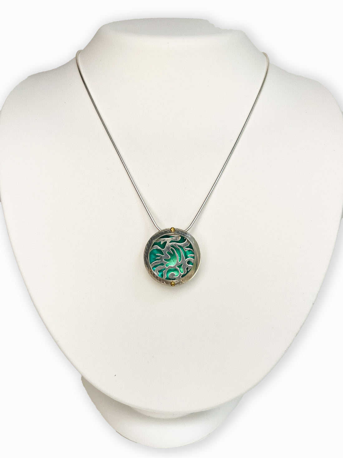 Dragon-Silver and Niobium Necklace
