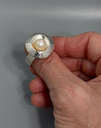 Encircled Pearl Ring