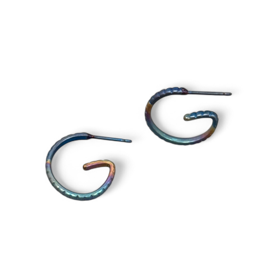 G Titanium Micro Hoops-Kelli Jewelry