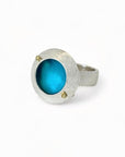 Ocean Ring Silver and Niobium-Kelli Jewelry