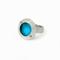 Ocean Ring Silver and Niobium-Kelli Jewelry