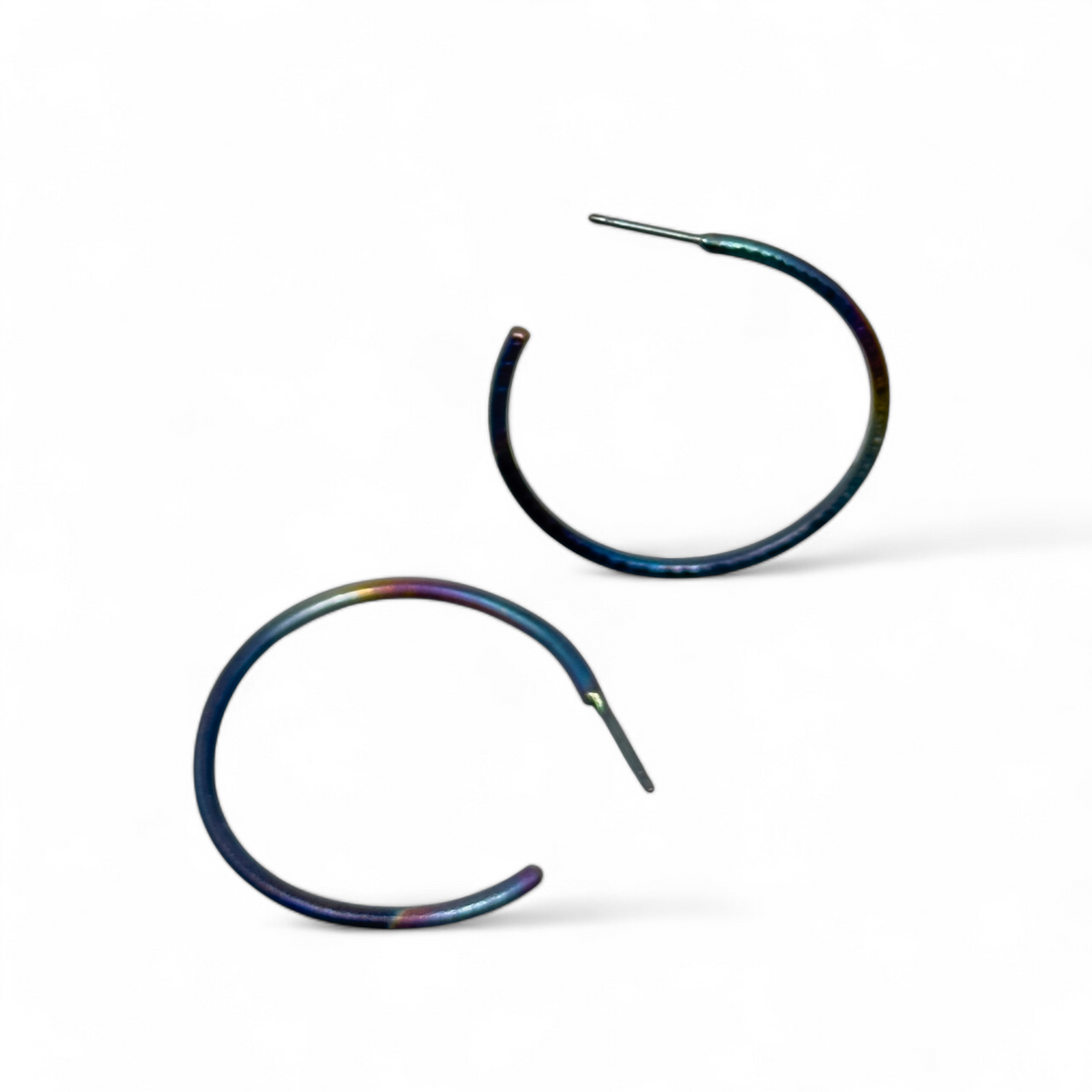 Titanium Multicolored Hoops 12-kelli jewelry