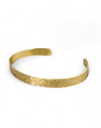 Polished Brass Narrow Sinew Cuff-Kelli Jewelry