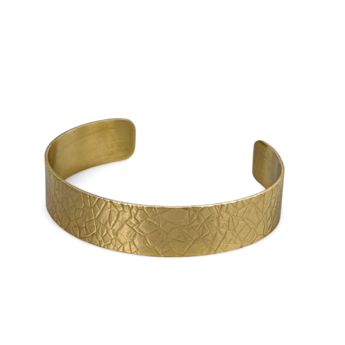 Polished Brass Sinew Cuff-Kelli Jewelry