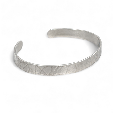 Polished Silver Sinew Narrow Cuff-Kelli Jewelry