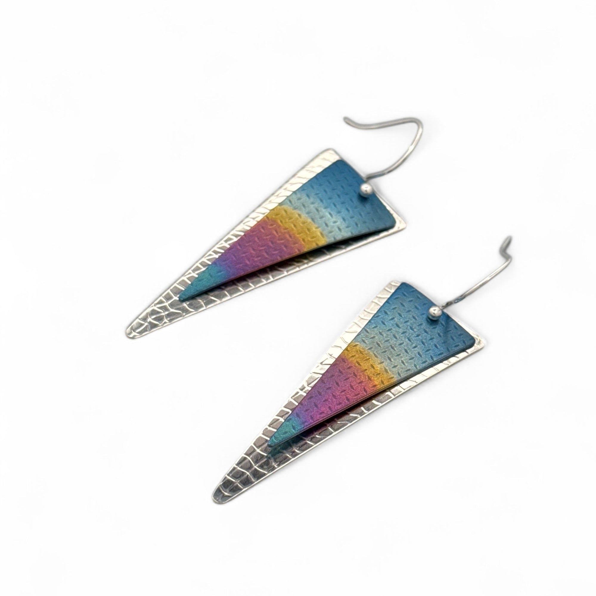 Rainbow Prismatic Power Earrings-Kelli Jewelry 