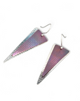 Purple Prismatic Power Earrings-Kelli Jewelry 