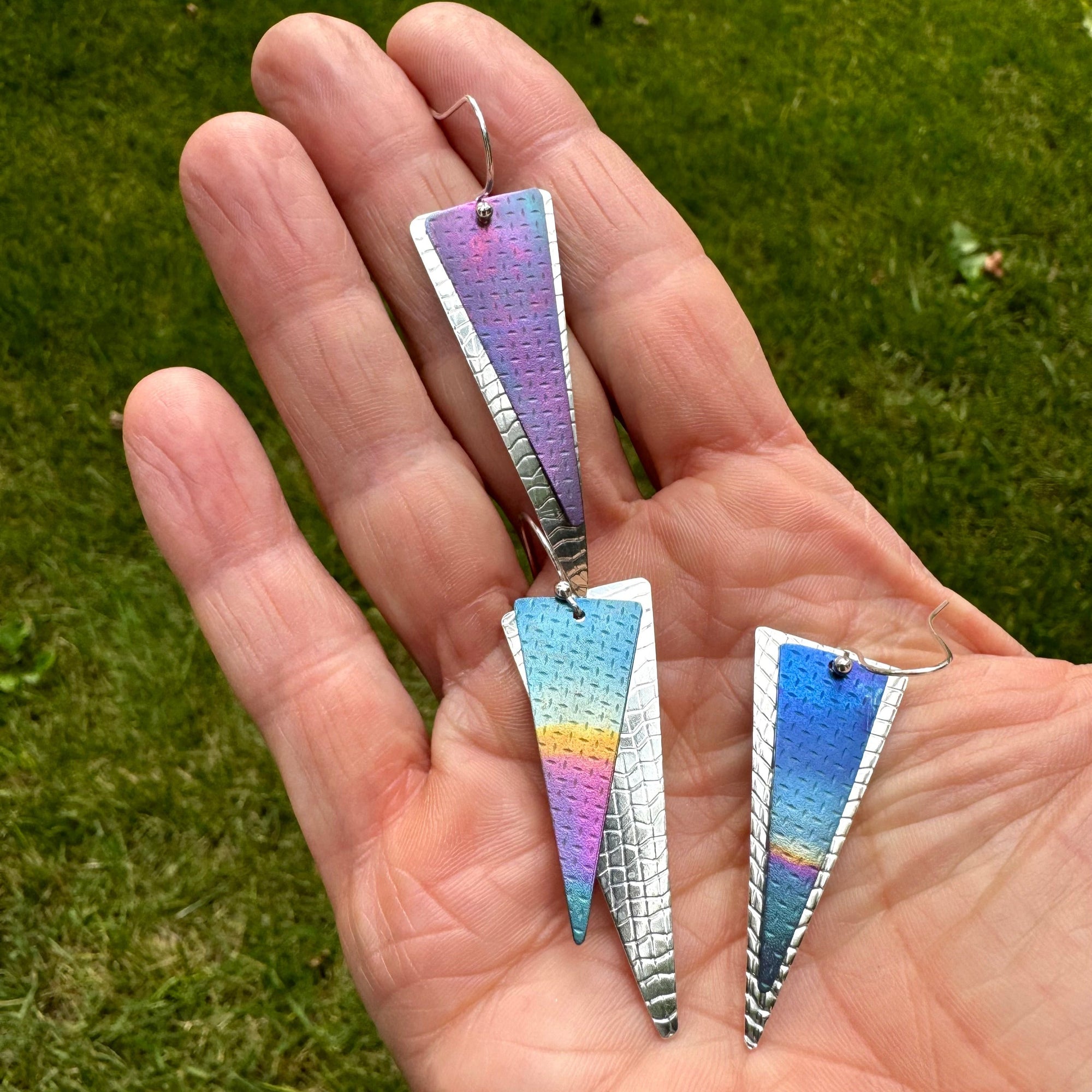 Prismatic Power Earrings-Kelli Jewelry