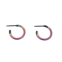 Titanium Micro Hoops-Kelli Jewelry