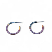 Titanium Micro Hoops 9 round-Kelli Jewelry