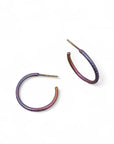 Titanium Micro Hoops Round 8-Kelli Jewelry