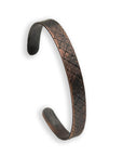 Copper Diamond Patterned Cuff-Kelli Montgomery Jewelry