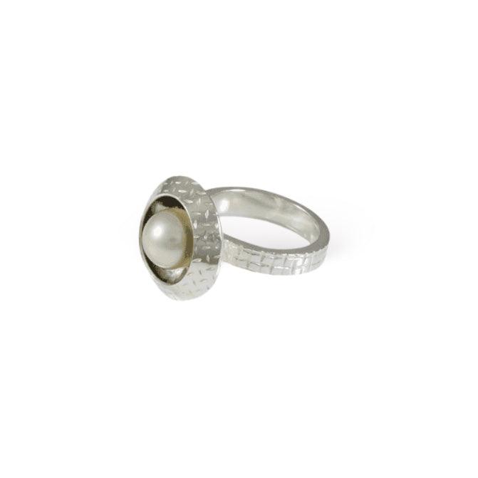 Encircled Pearl Ring - kelli montgomery jewelry
