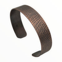 Criss-Cross Lines Copper Cuff - kelli montgomery jewelry