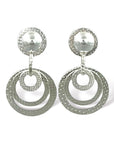 Dangle button circle earrings - kelli montgomery jewelry