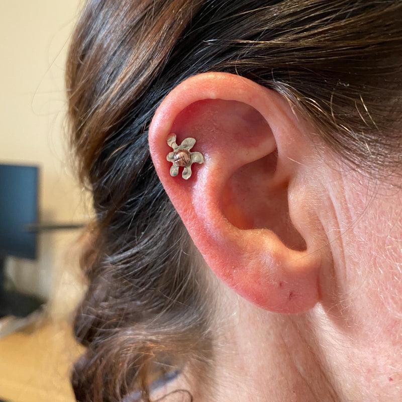 Mini Flower Stud Earring- kelli montgomery jewelry